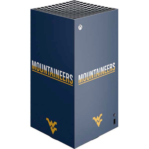 West Virginia University Blue Wood Floor XBox Series X Digital Edition Console Skin